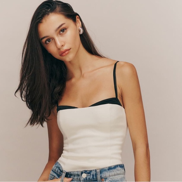 Reformation Tops - Reformation Melanie Top in Ivory